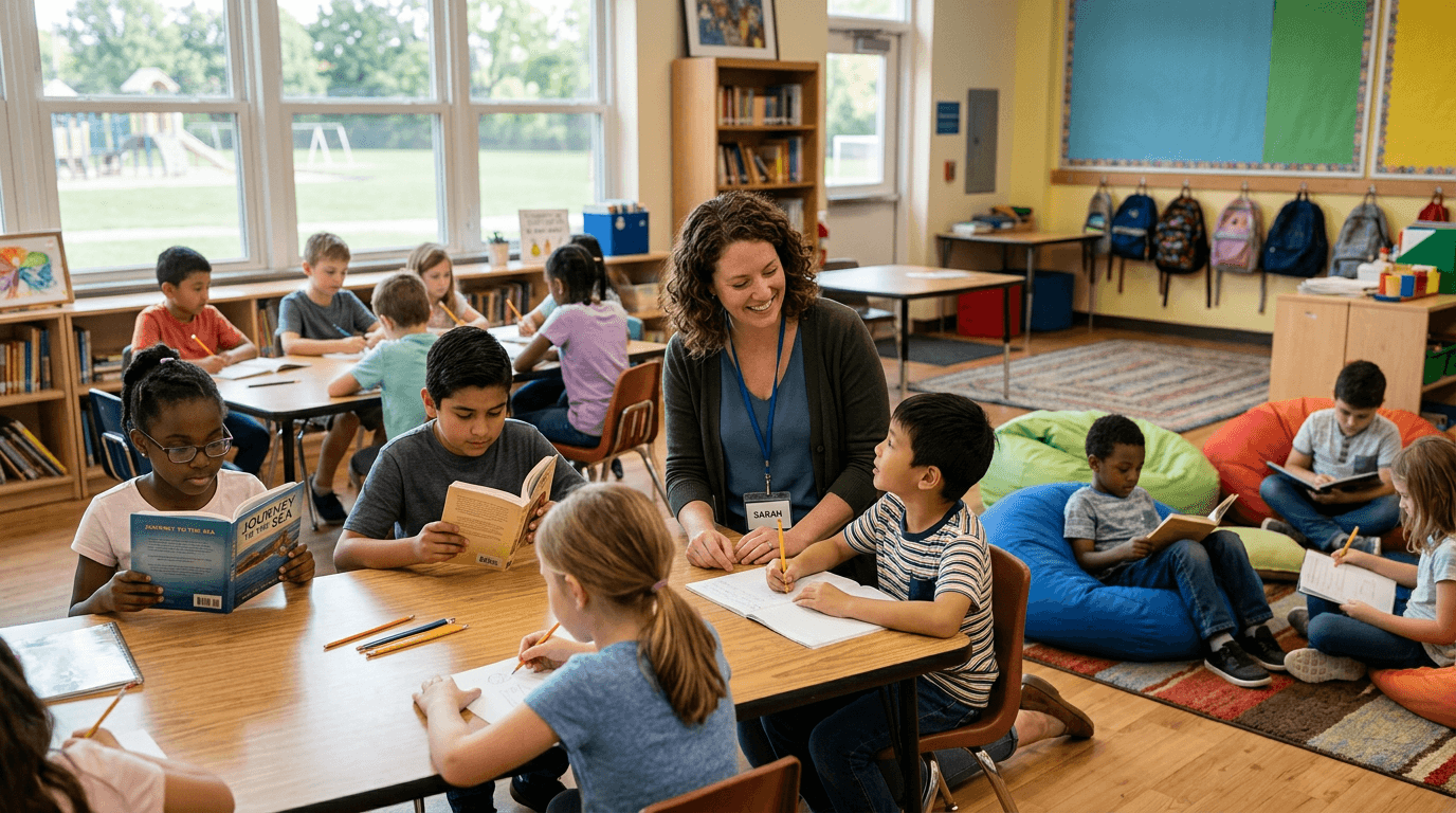 Kids deeply engaged at Maggie Magoo's™ afterschool